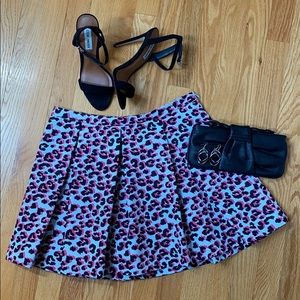 Pleated mini skirt